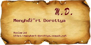 Menyhárt Dorottya névjegykártya
