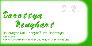 dorottya menyhart business card